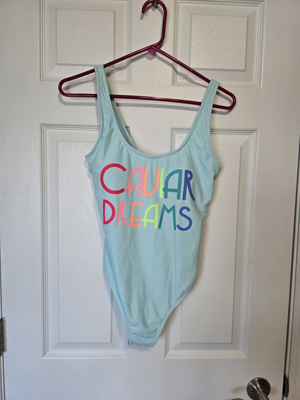 Caviar Dreams Aqua One-Piece Swimsuit